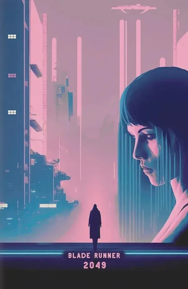 Blade Runner 2049 Poster | K Character Design | Sci-Fi Muurdecoratie | Denis Villeneuve Wanddecoratie