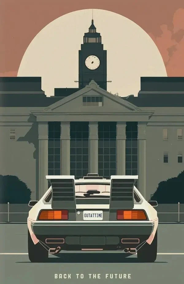 Back to the Future Poster | Marty McFly | Wanddecoratie | Tijdreis Kunst | Robert Zemeckis Inspiratie | Filmische Muurdecoratie