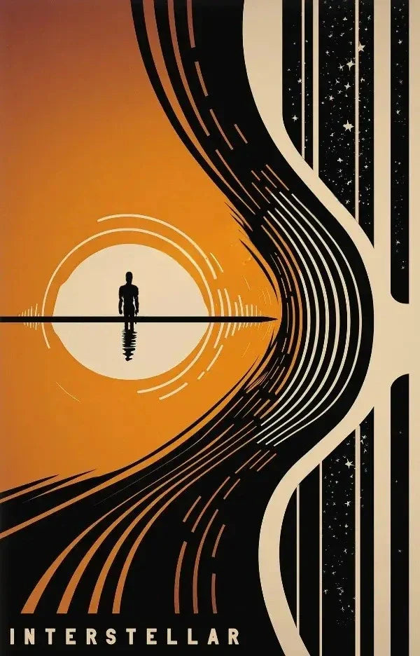 Interstellar Poster | Cooper's Adventure | Muurdecoratie door Christopher Nolan | Wanddecoratie met Ruimte Avontuur