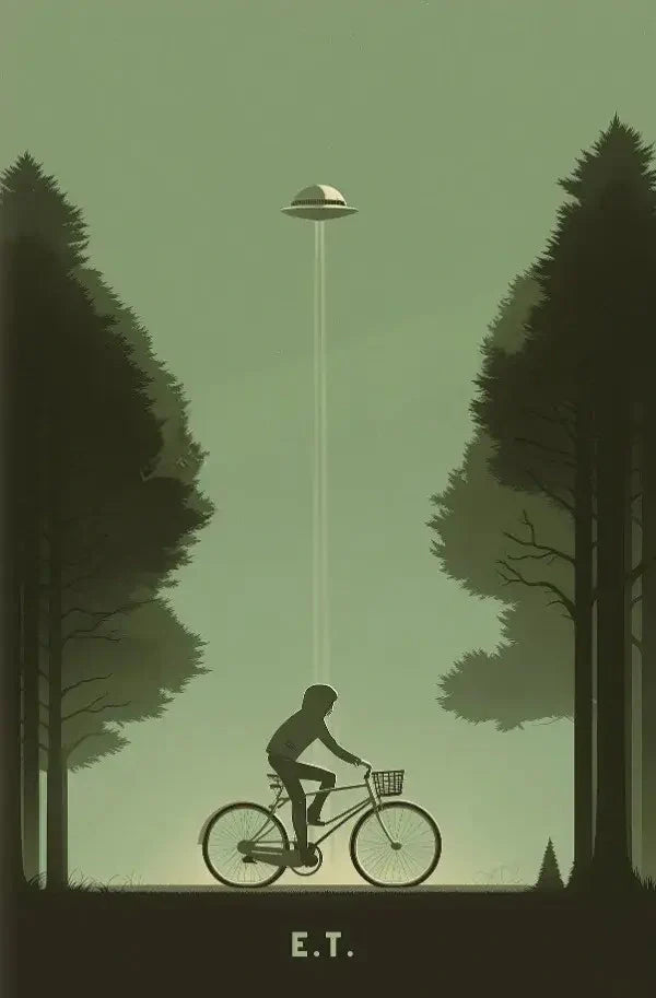E.T. | Elliott | Steven Spielberg | Klassieke Sci-Fi Muurdecoratie | Wanddecoratie | Posters