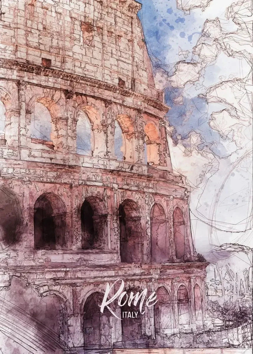 Colosseum Muurdecoratie | Rome | Italië | Symbool van het Oude Rome | Italiaanse Architectonische Wonderen | Wereld Erfgoed Schilderijen