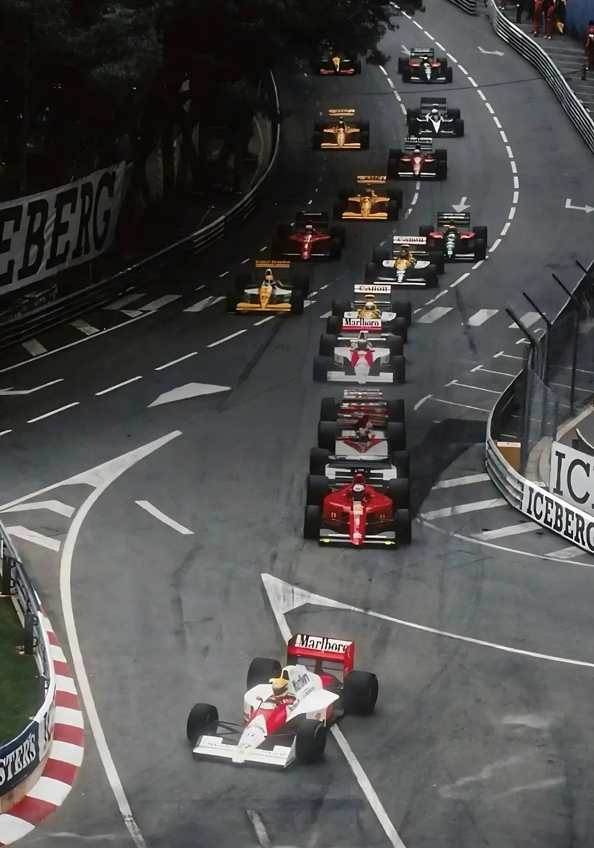 Monaco Formula 1 | Wanddecoratie Vintage Grand Prix | Posters McLaren MP4/7A Ayrton Senna | 1992 GP