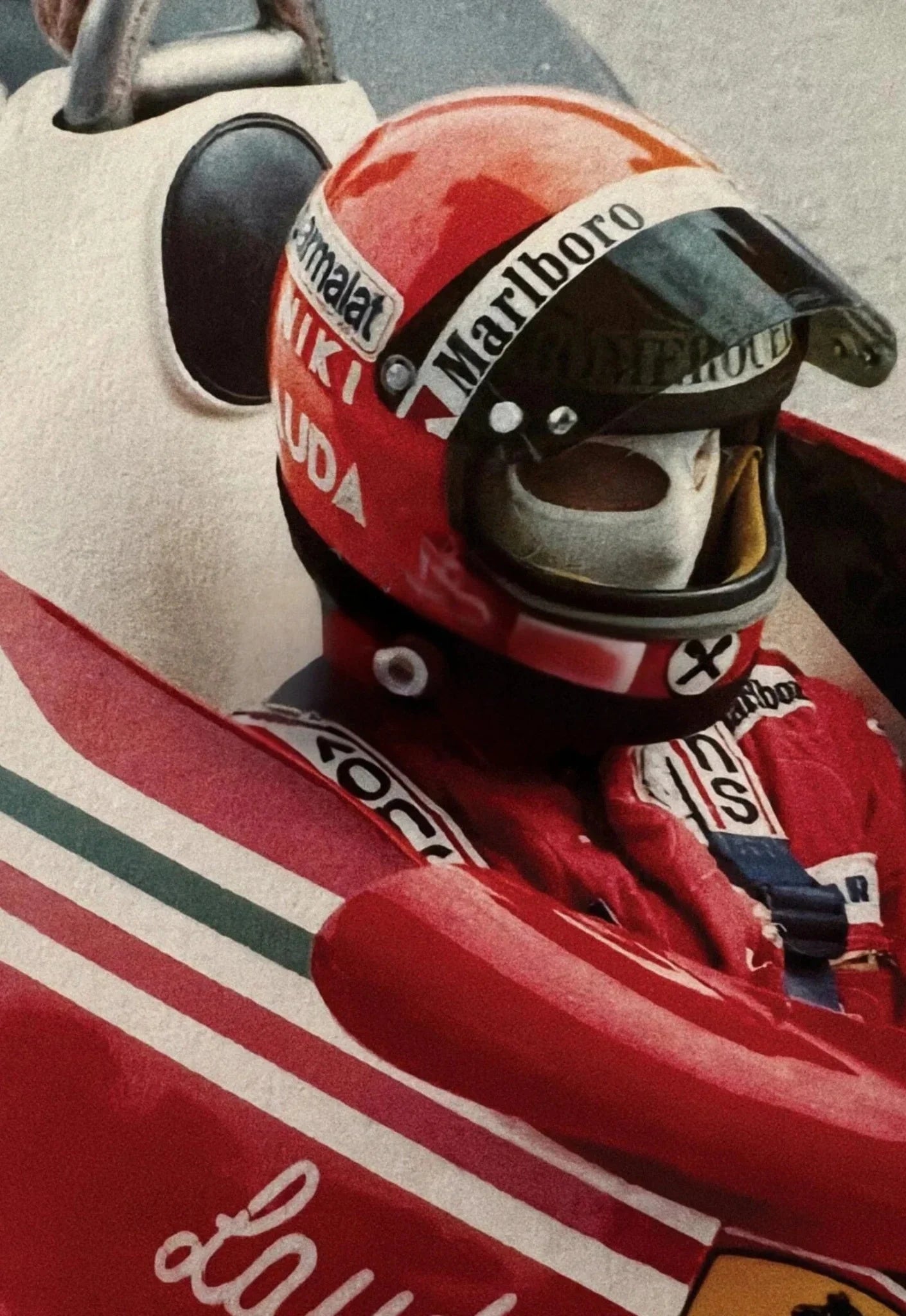 Monaco Grand Prix 1975 Poster | Retro Muurdecoratie | Niki Lauda Ferrari Tribute | Motorsport Wanddecoratie