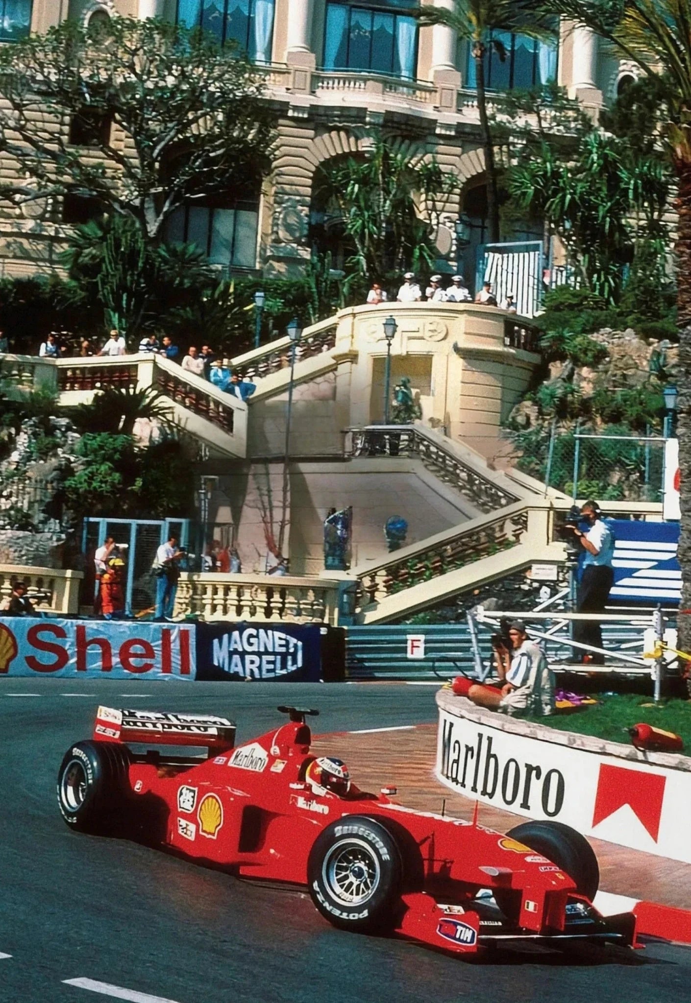 Monaco Formula 1 | Vintage Grand Prix Muurdecoratie | Ferrari F2001 Schilderijen | Michael Schumacher Racing Scene Wanddecoratie