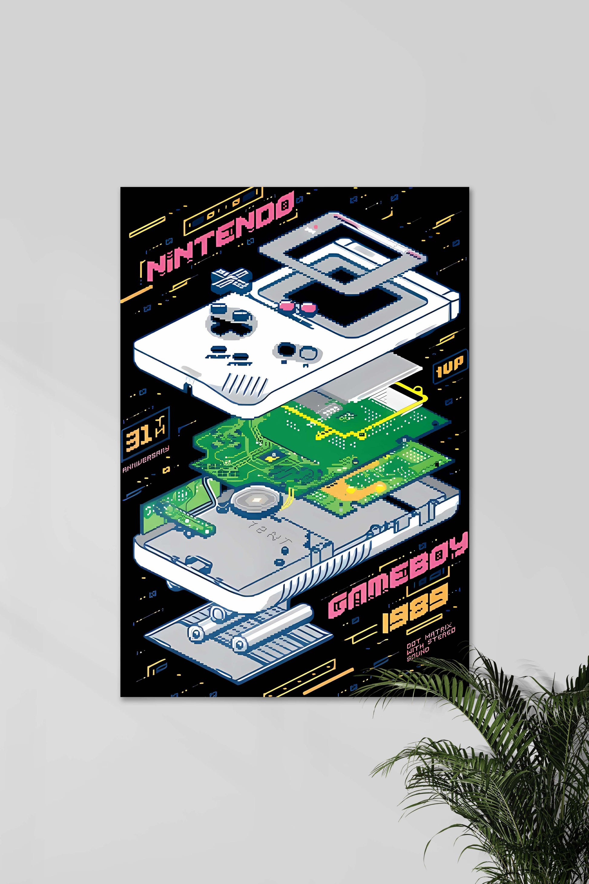 GAME POSTERS | Nintendo Gameboy 1989 | Wanddecoratie Muurdecoratie Retro Gaming Kunst Posters