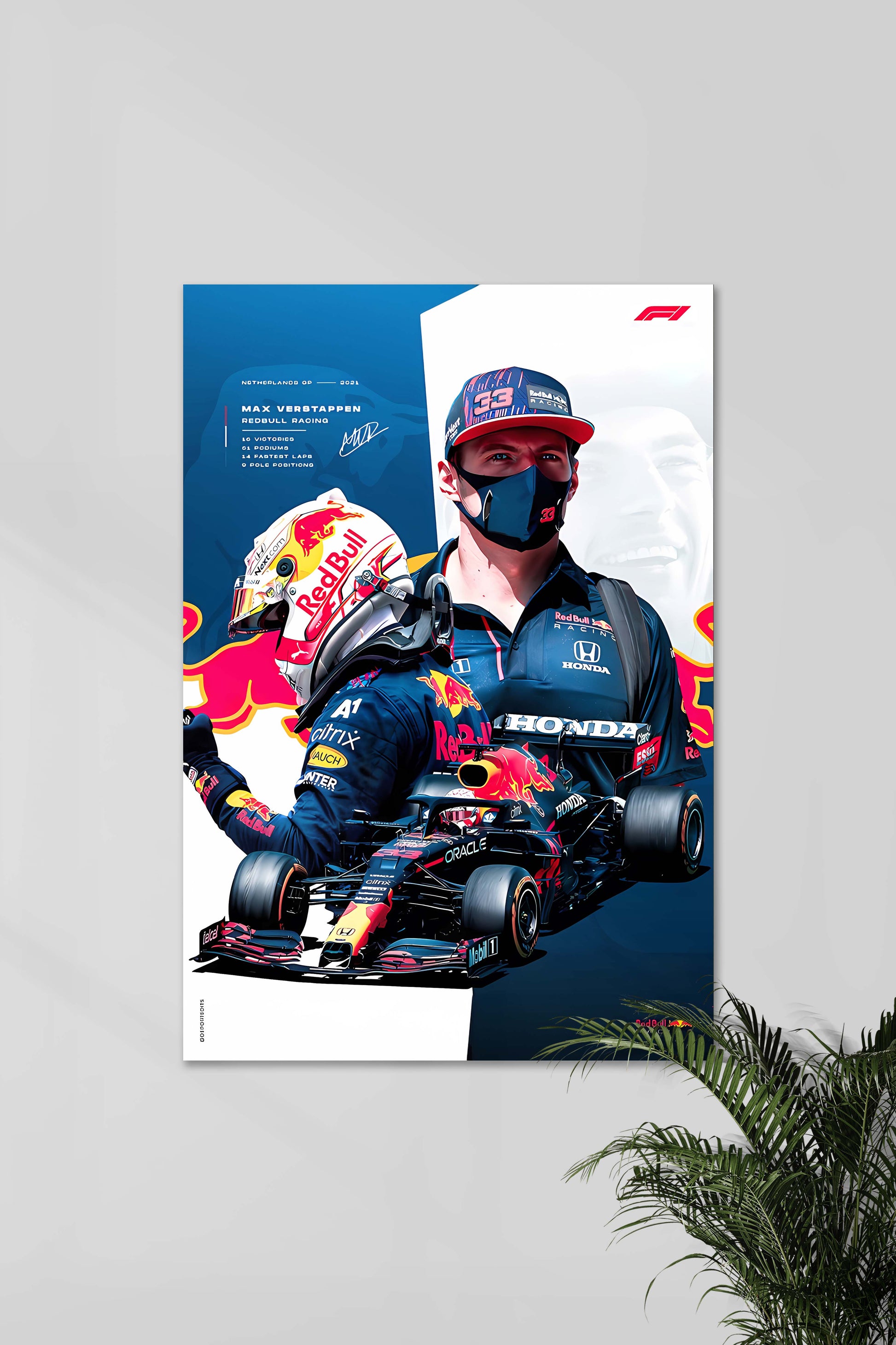 Max Verstappen | Redbull Racing 33 | Formule 1 Kunst | Wanddecoratie | Posters | Muurdecoratie F1