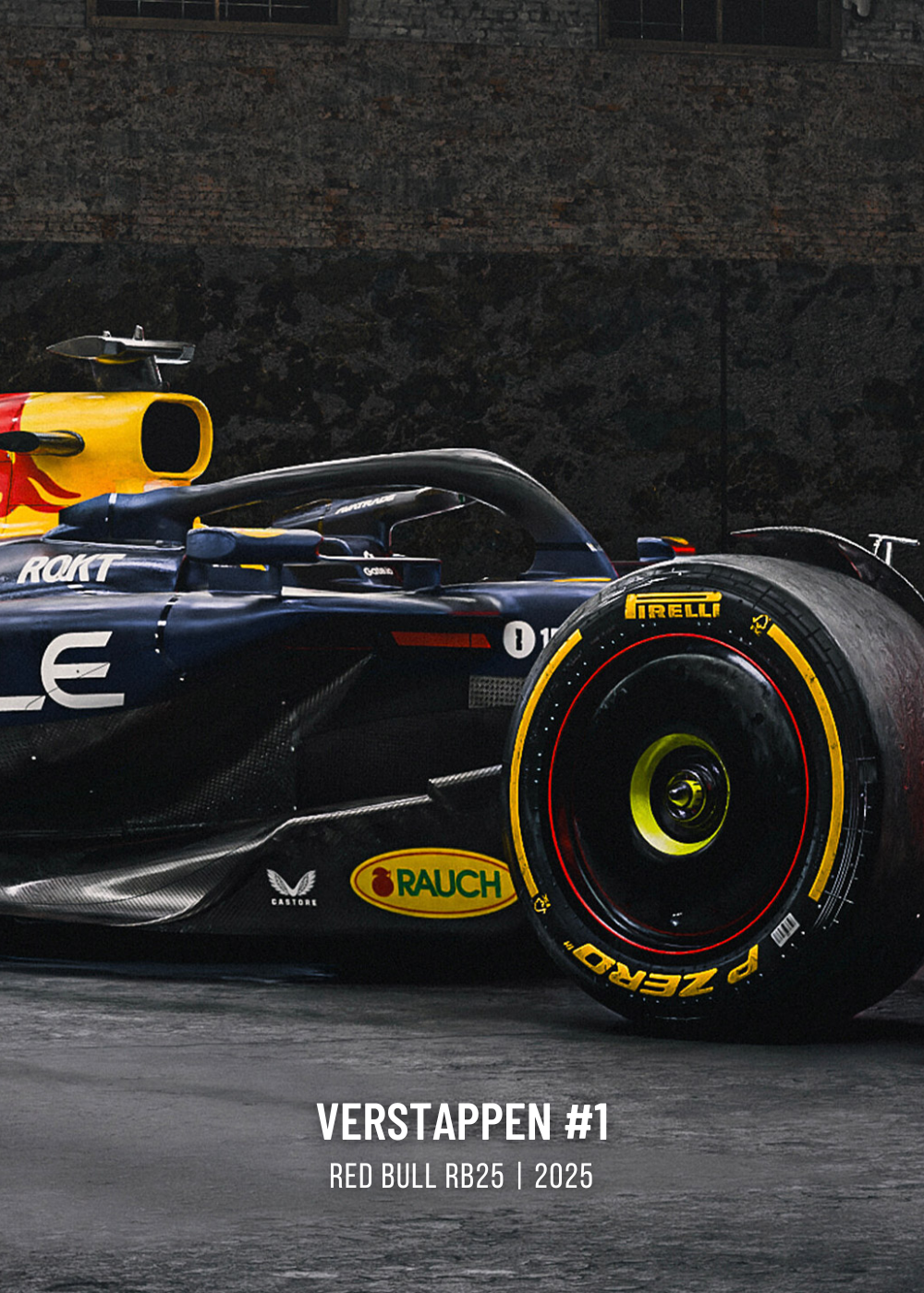3-delig | Red Bull | F1 | Max Verstappen seizoen 2025 | Driedelige Formule 1-racewagenposter | Levendige displays met volledige autoprofielen | Kunstwerk in collector's edition