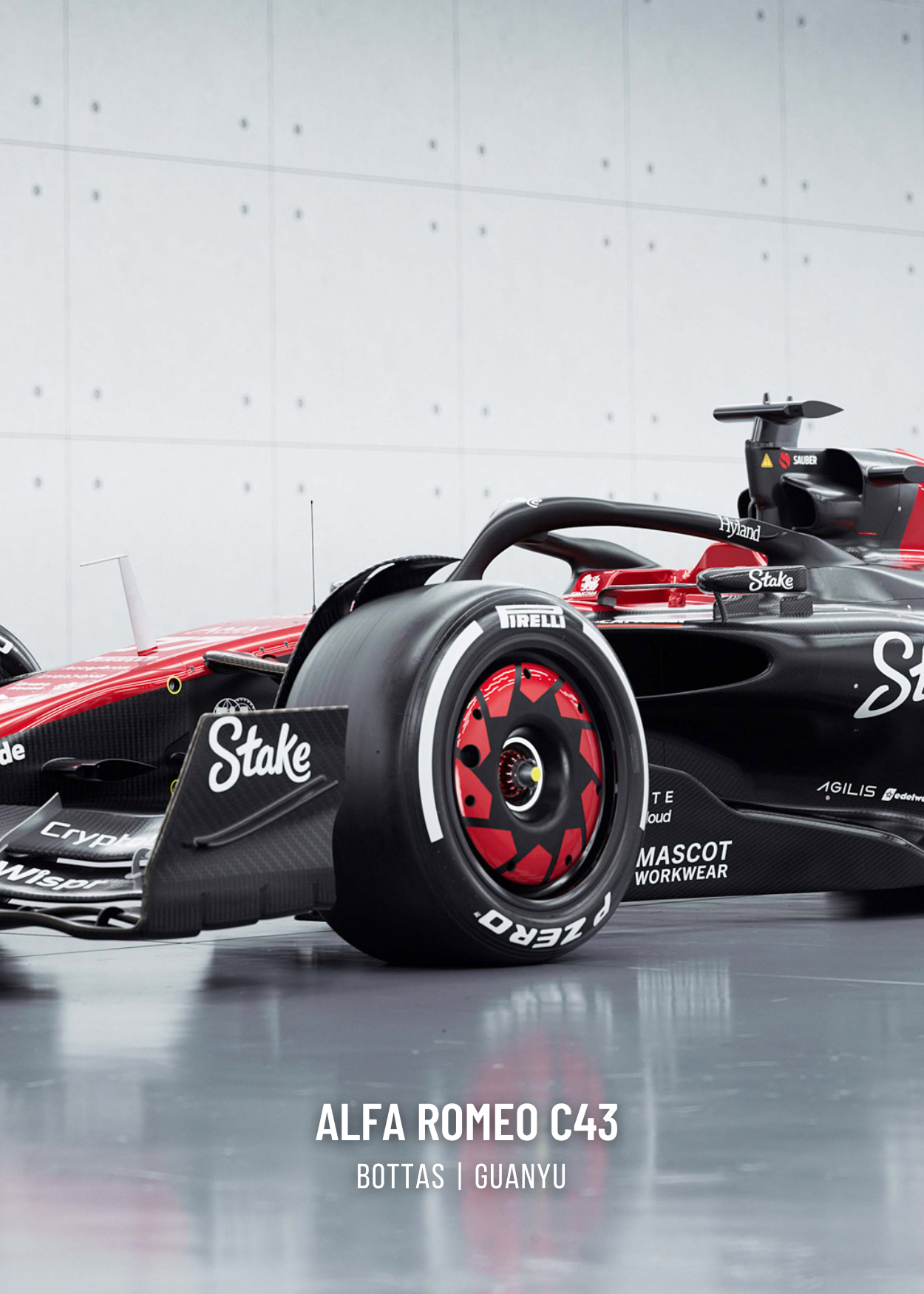 Alfa Romeo Formule 1 Racewagen | 3-delige wandposterset | Driedelige motorsportdecoratie voor thuiskantoor