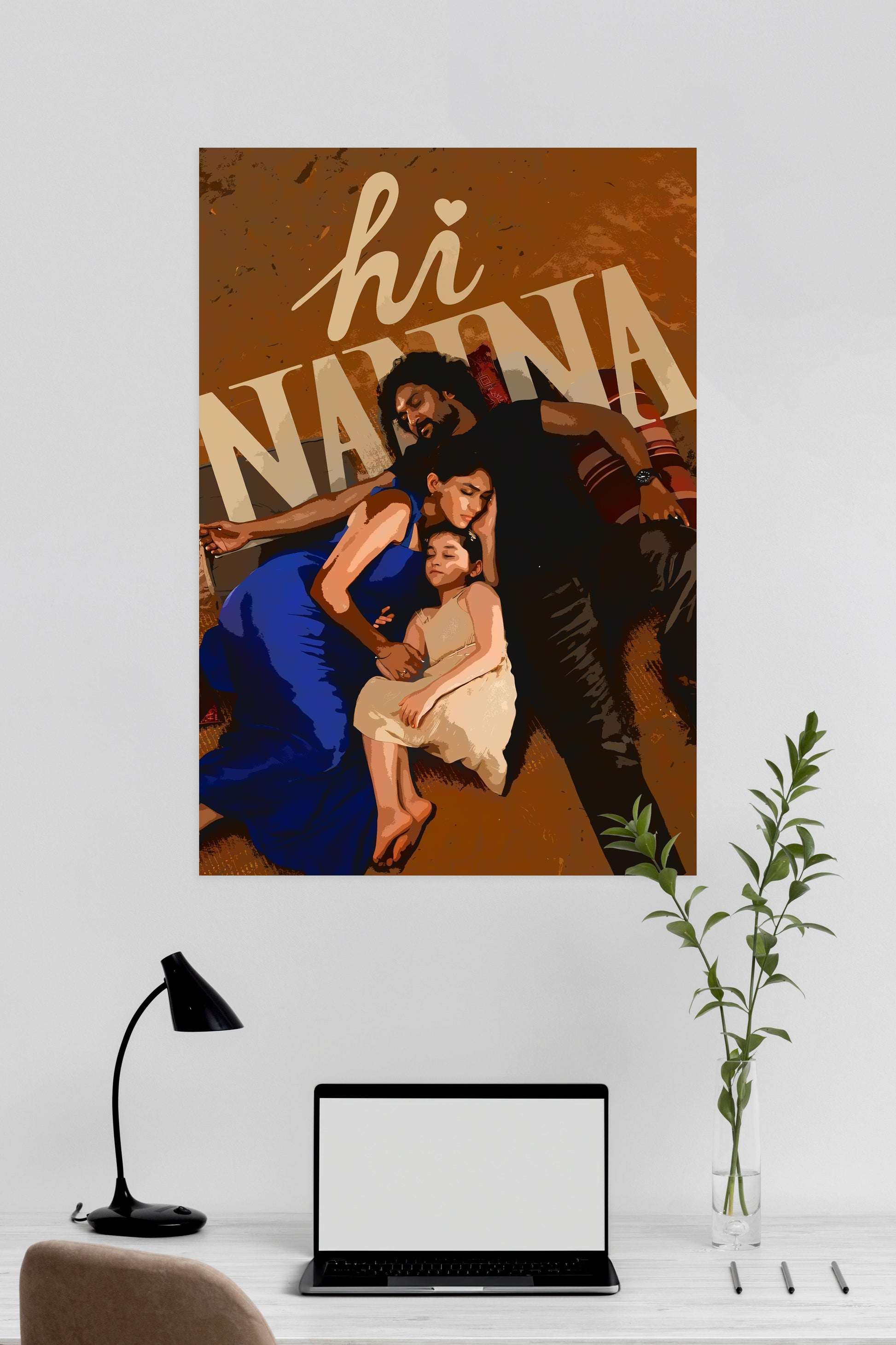 Hi Nanna | Nani | Tollywood posters | Muurdecoratie voor thuis | Wanddecoratie | Film kunstprints