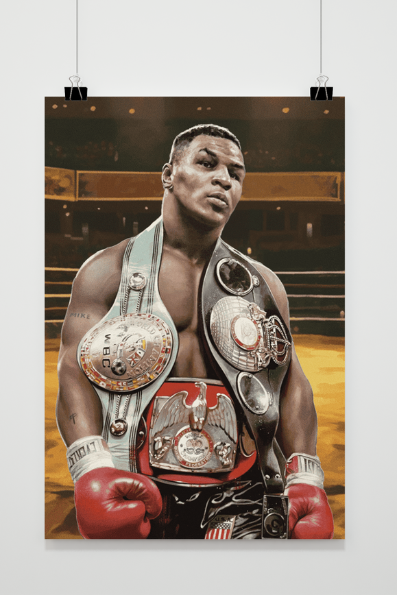 Mike Tyson | Muurdecoratie | Wanddecoratie | Posters | Canvas Kunst | Schilderijen | Huis en Tuin Decoratie