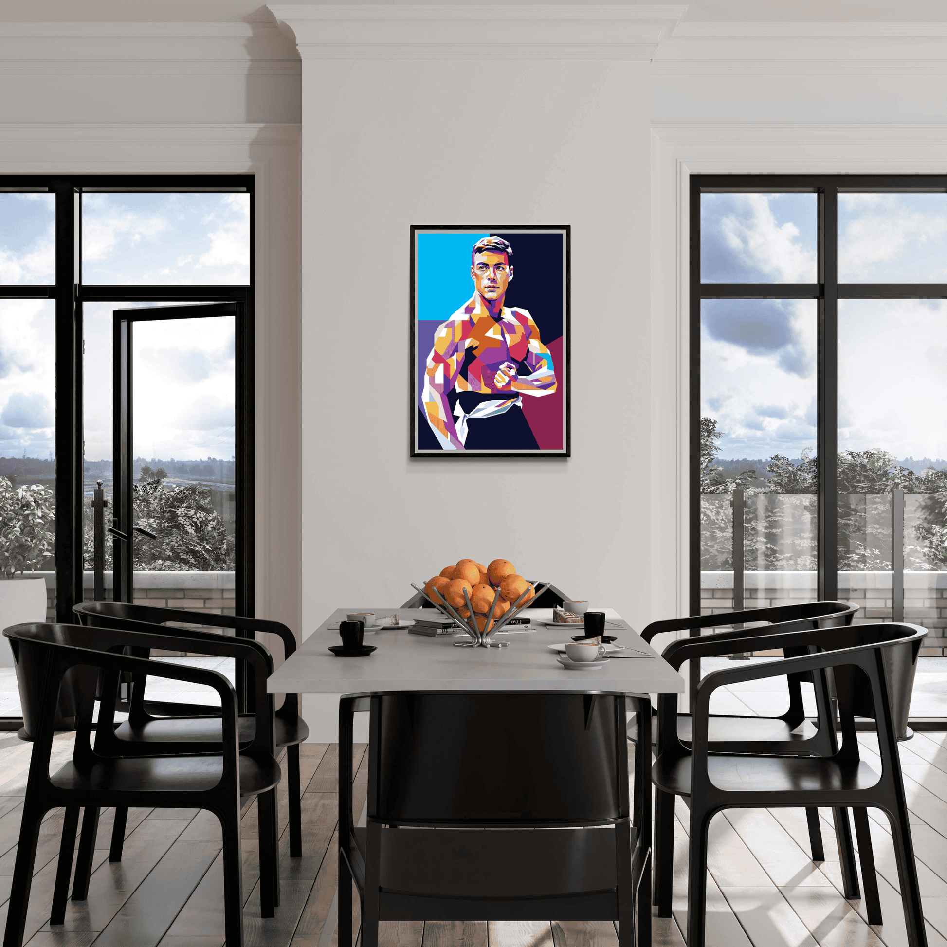 Jean Claude Van Damme poster | Muurdecoratie Actiester | Vintage prent wanddecoratie | Schilderijkunst