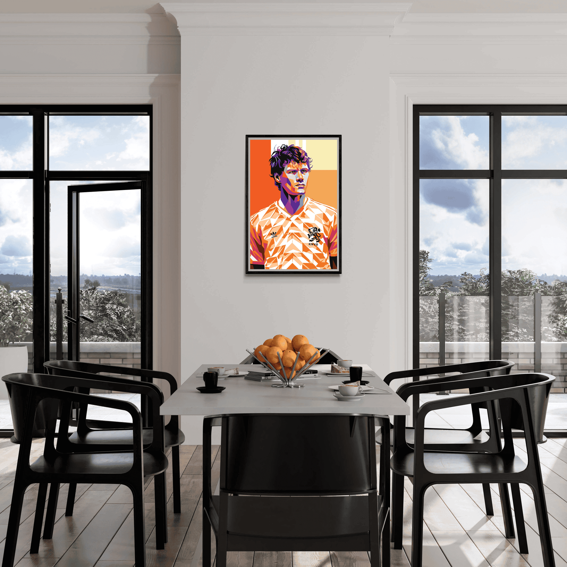 Marco van Basten Muurdecoratie | Wanddecoratie voor Voetbalfans | Posters voor Huis & Tuin | Soccer Art Decor