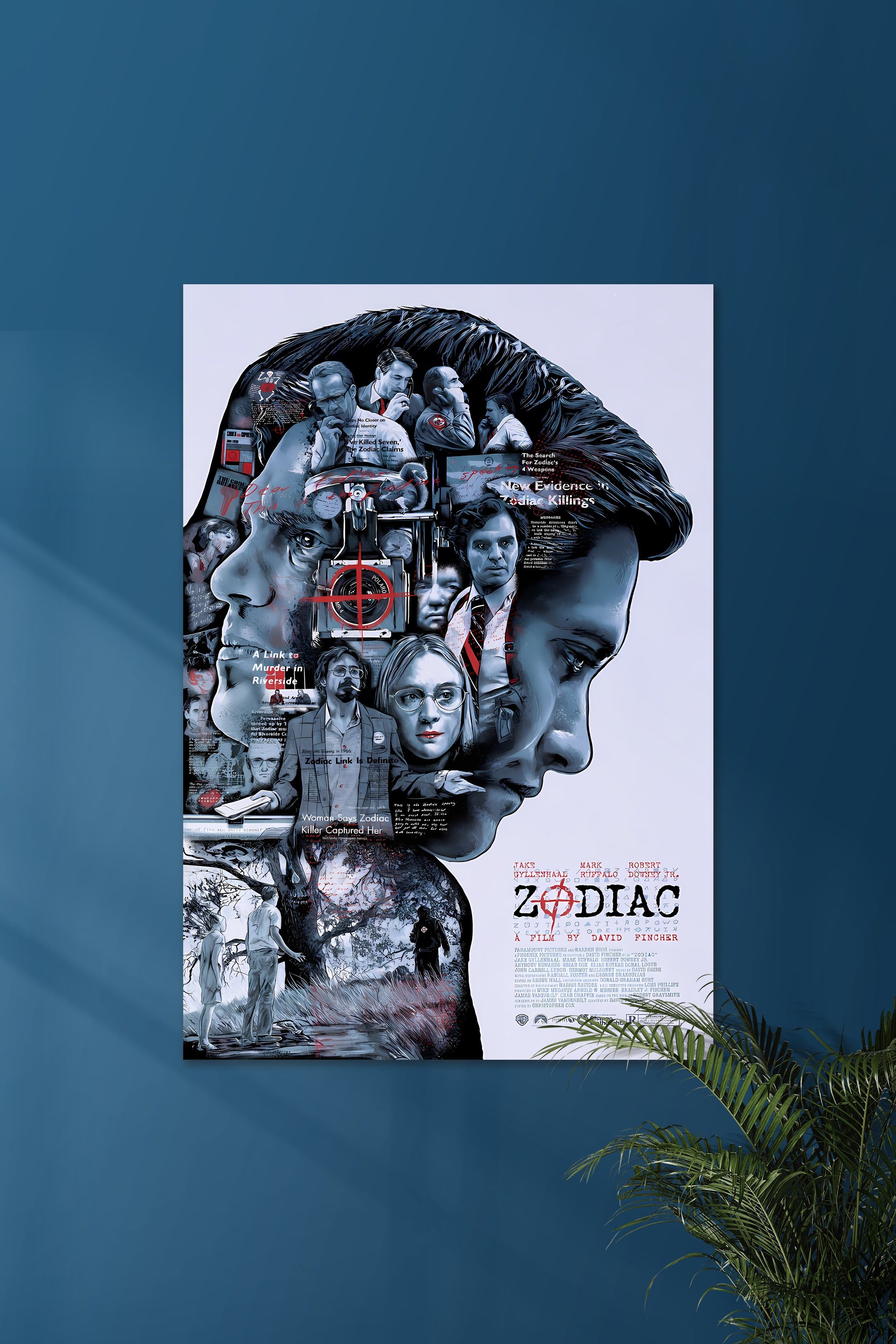 Zodiac Movie Poster | David Fincher | Wanddecoratie Muurdecoratie | Film Schilderijen Posters Kunst