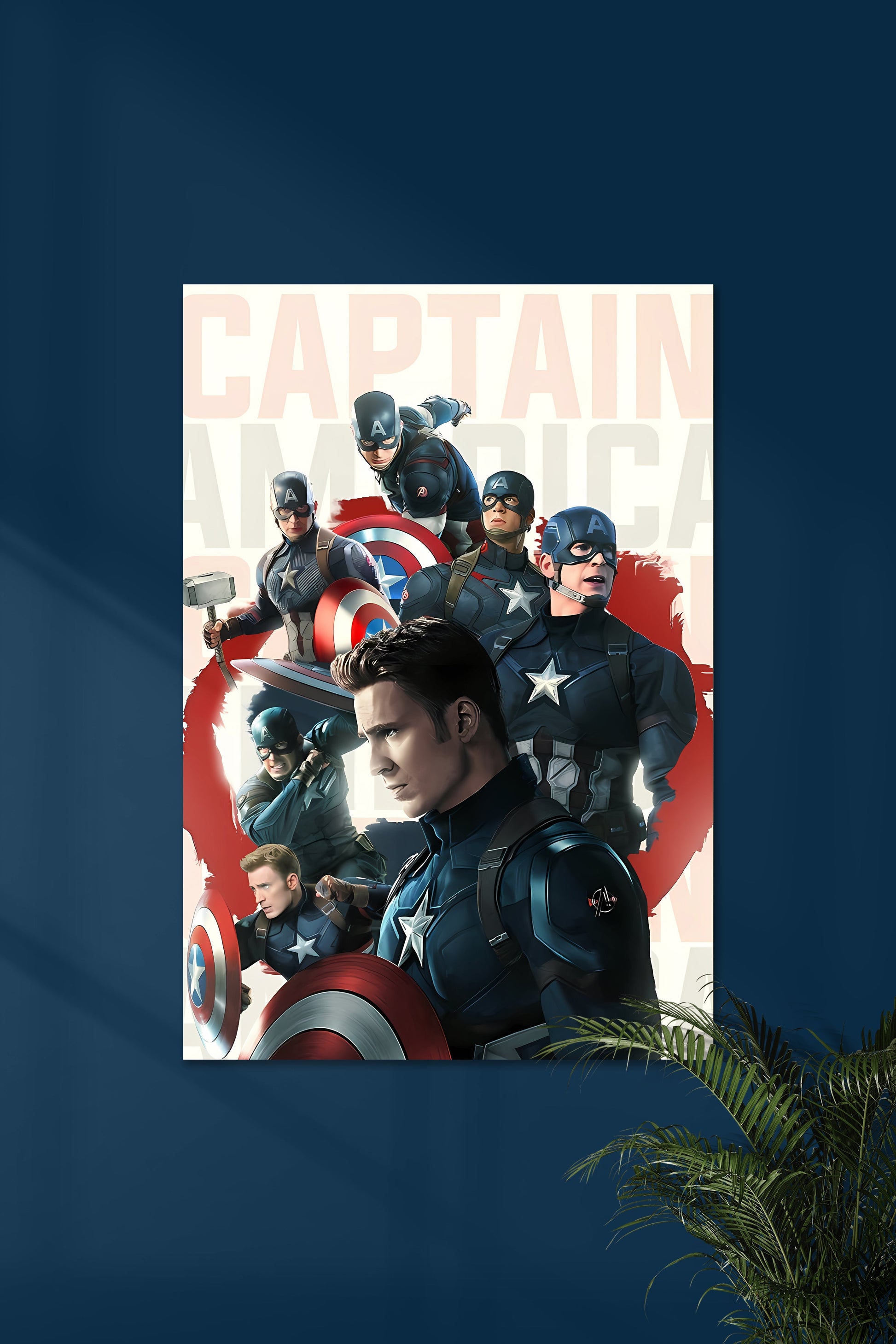Steve Rogers | Chris Evans | Marvel Muurdecoratie | MCU Wanddecoratie | Film Posters Kunst