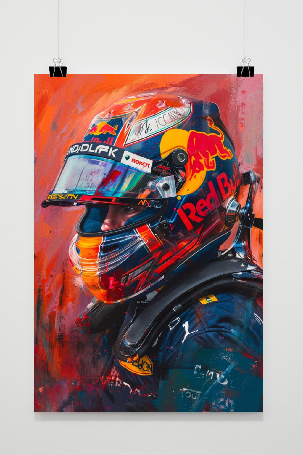 Max Verstappen F1 Champion | Autosport Muurdecoratie | Schilderijen | Posters | Wanddecoratie | Canvas kunst