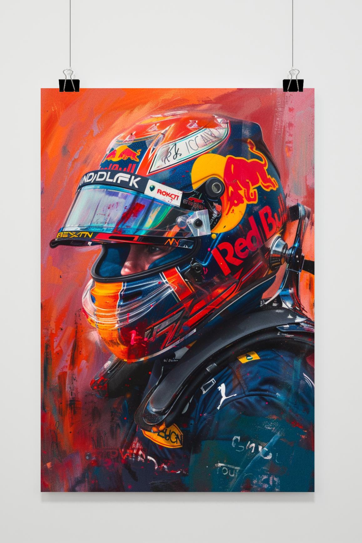 Max Verstappen F1 Champion | Autosport Muurdecoratie | Schilderijen | Posters | Wanddecoratie | Canvas kunst