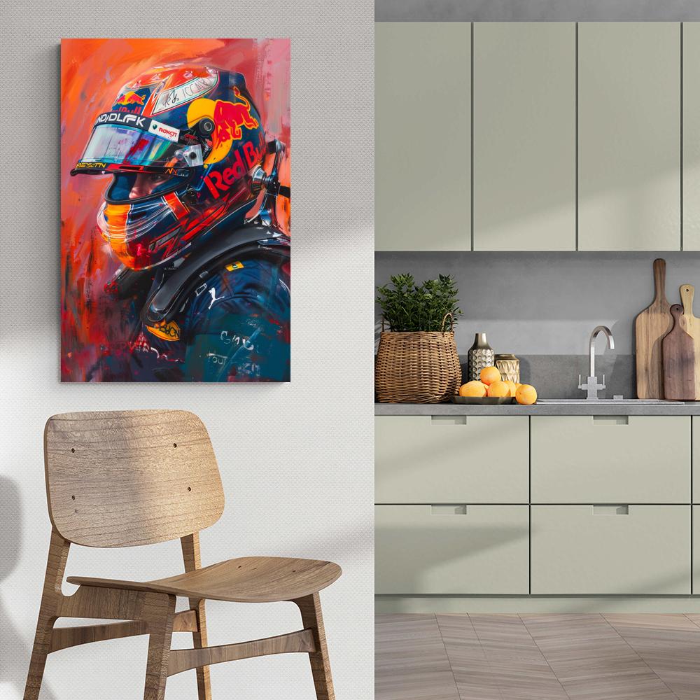 Max Verstappen F1 Champion | Autosport Muurdecoratie | Schilderijen | Posters | Wanddecoratie | Canvas kunst
