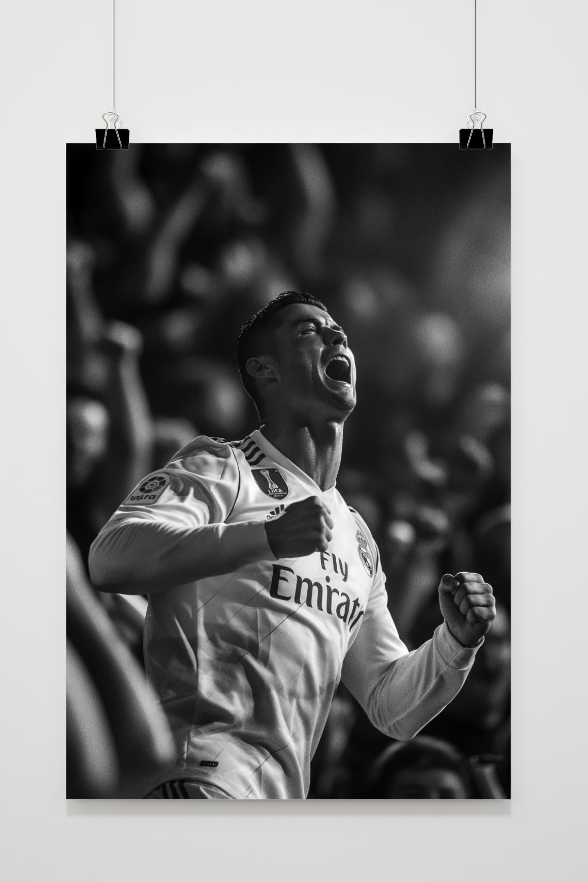 Cristiano Ronaldo | Real Madrid | Iconische Sports Poster | Muurdecoratie | Wanddecoratie | Schilderijen