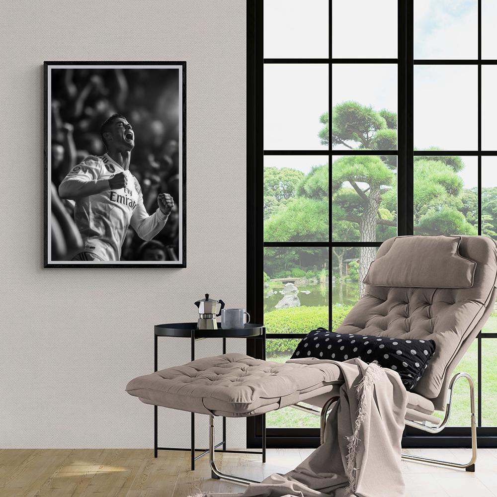Cristiano Ronaldo | Real Madrid | Iconische Sports Poster | Muurdecoratie | Wanddecoratie | Schilderijen