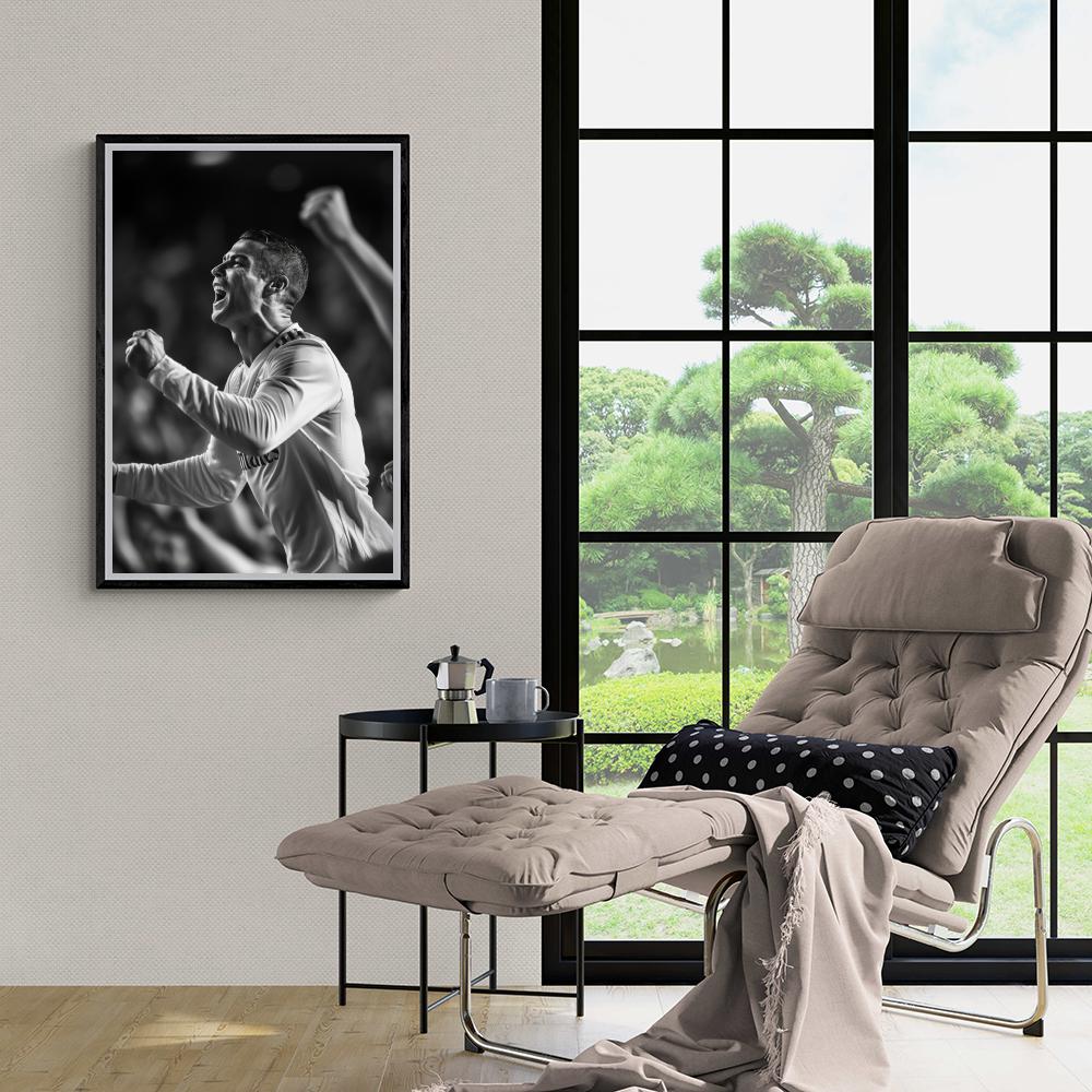 Cristiano Ronaldo Poster | Iconisch Doelpunt Moment | Wanddecoratie | Voetbal Legende | Kwalitatieve Muurdecoratie
