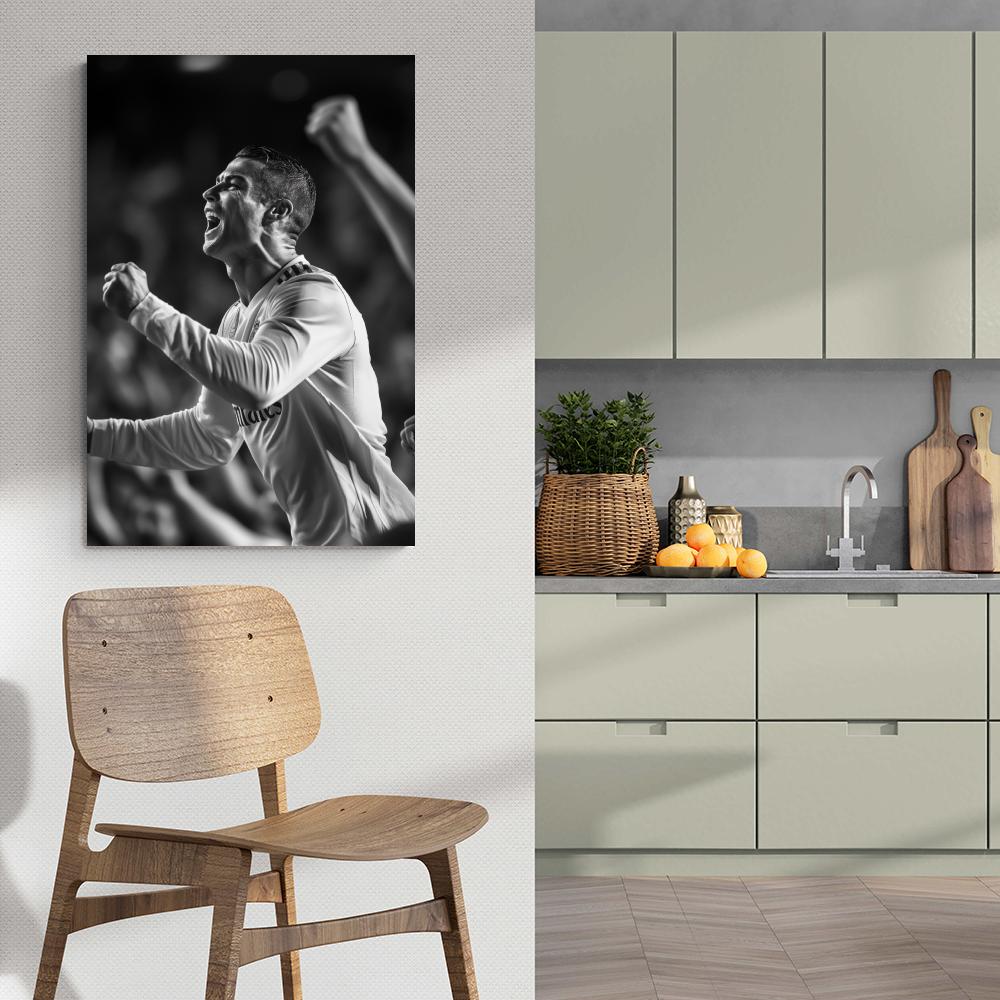 Cristiano Ronaldo Poster | Iconisch Doelpunt Moment | Wanddecoratie | Voetbal Legende | Kwalitatieve Muurdecoratie