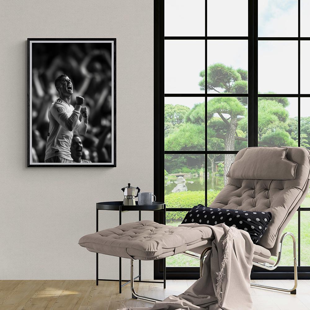 Cristiano Ronaldo Goal | Muurdecoratie | Wanddecoratie | Sport Posters | Inspirerende Voetbalkunst