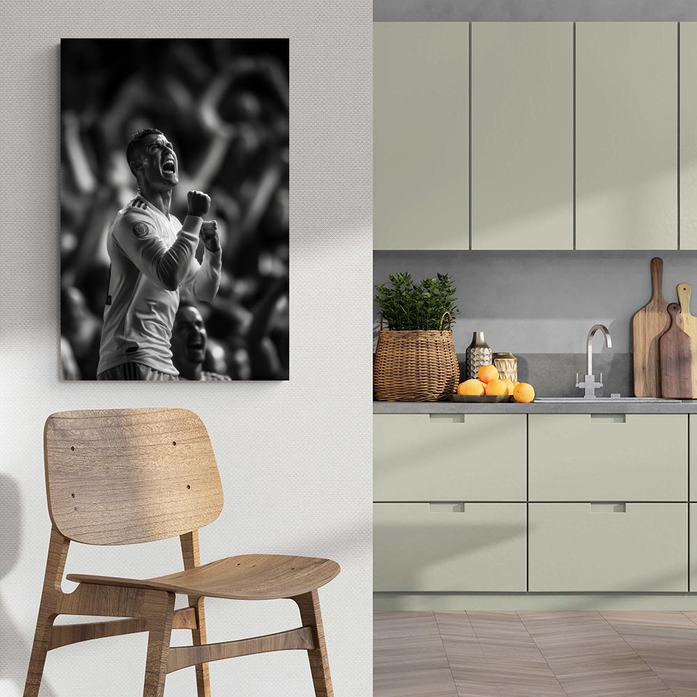 Cristiano Ronaldo Goal | Muurdecoratie | Wanddecoratie | Sport Posters | Inspirerende Voetbalkunst