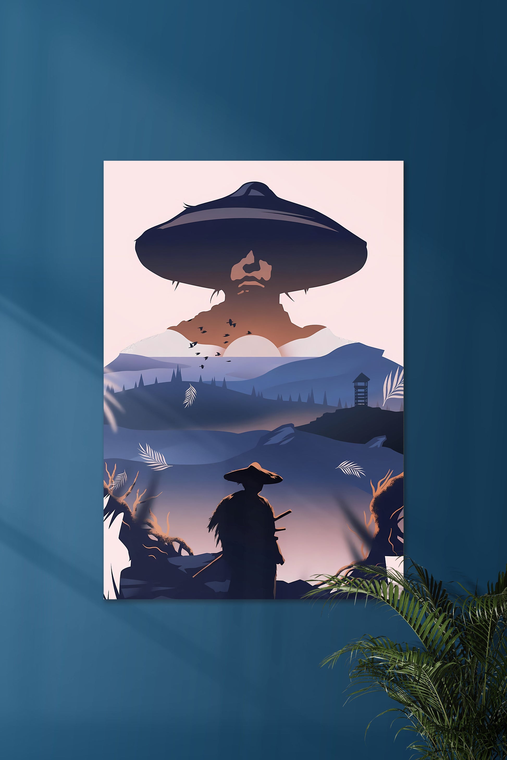 GHOST OF TSUSHIMA Poster | GOT Vector Art | Muurdecoratie | Wanddecoratie Schilderijen en Canvas Kunst