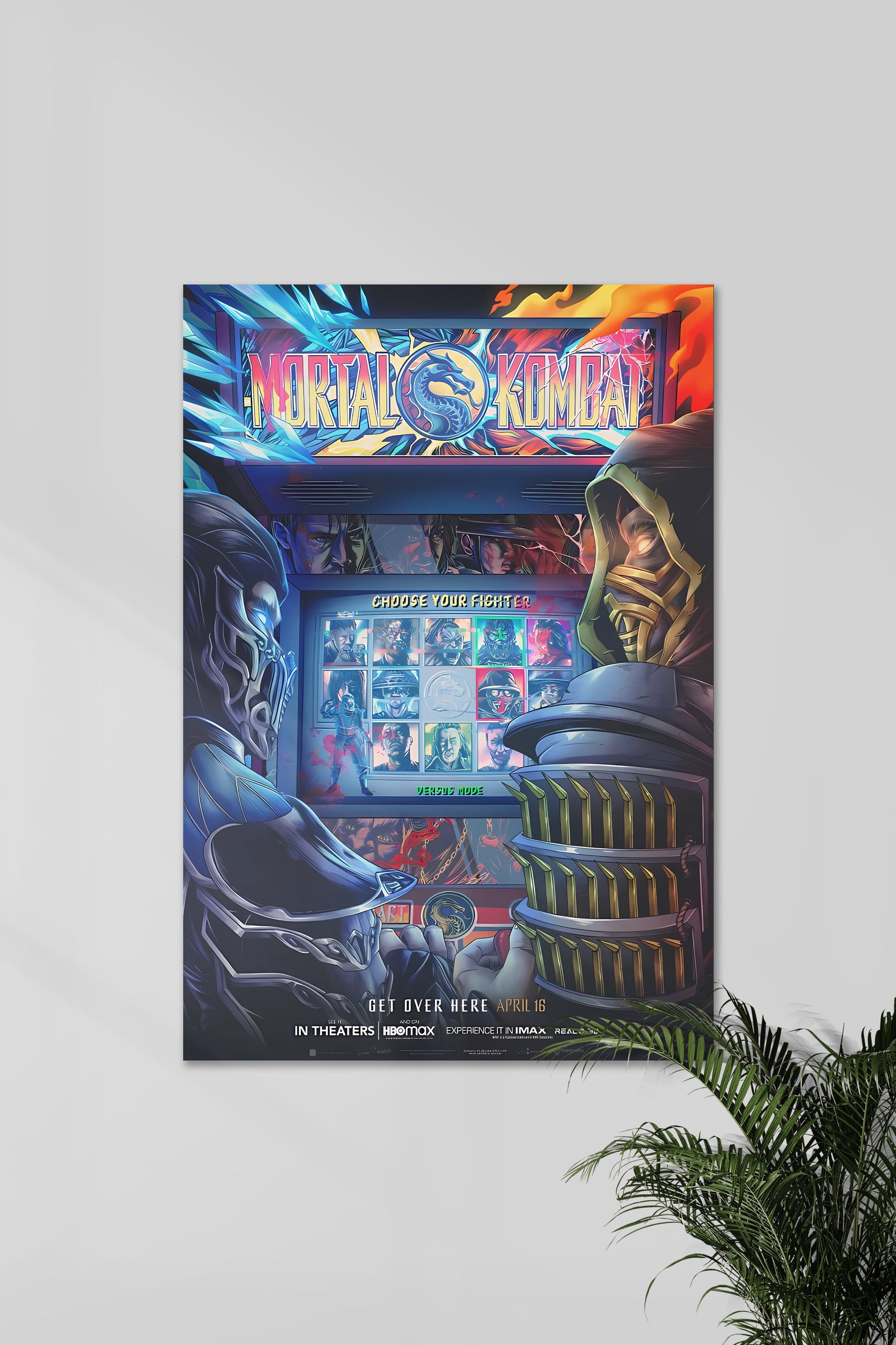 SUB ZERO VS SCORPION | Mortal Kombat poster | Muurdecoratie | Wanddecoratie | Posters | Schilderijen