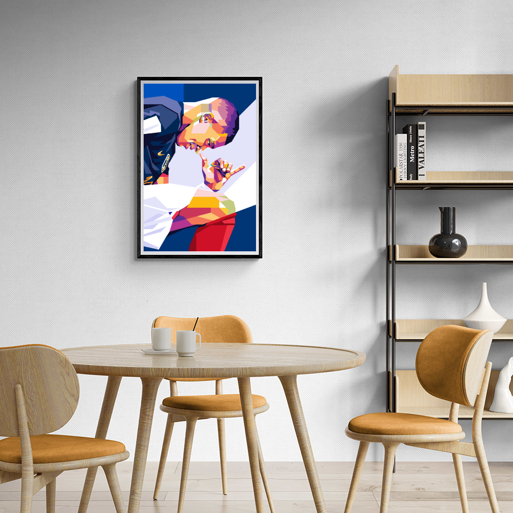 Kylian Mbappe | Muurdecoratie | Wanddecoratie voor thuis | Sport Posters | Schilderijen & Canvas kunst