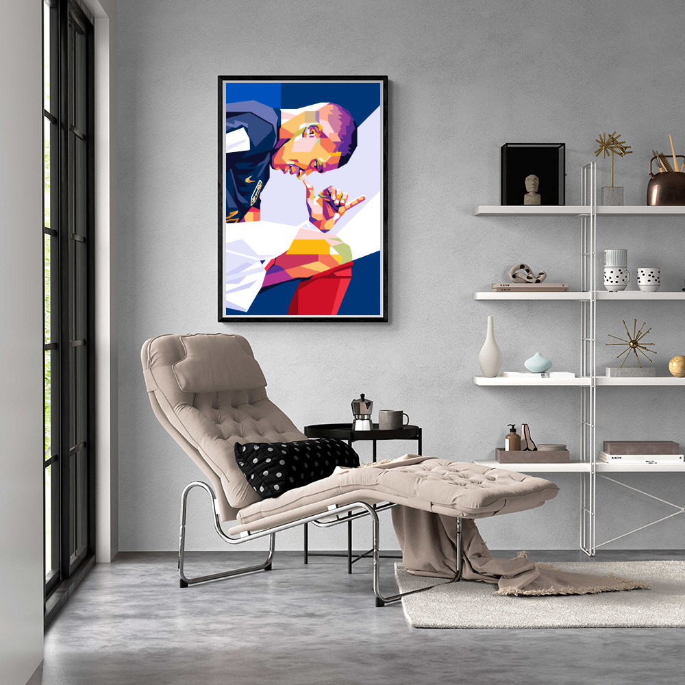 Kylian Mbappe | Muurdecoratie | Wanddecoratie voor thuis | Sport Posters | Schilderijen & Canvas kunst