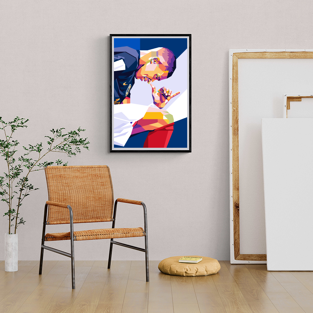 Kylian Mbappe | Muurdecoratie | Wanddecoratie voor thuis | Sport Posters | Schilderijen & Canvas kunst