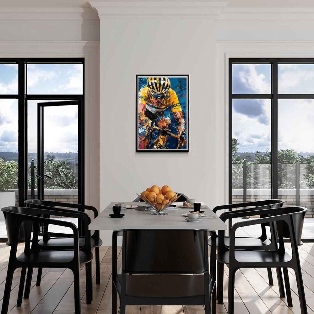 Lance Armstrong Poster | Inspirerende Wanddecoratie | Fiets Legende Muurkunst | Sporticoon Kunstwerk