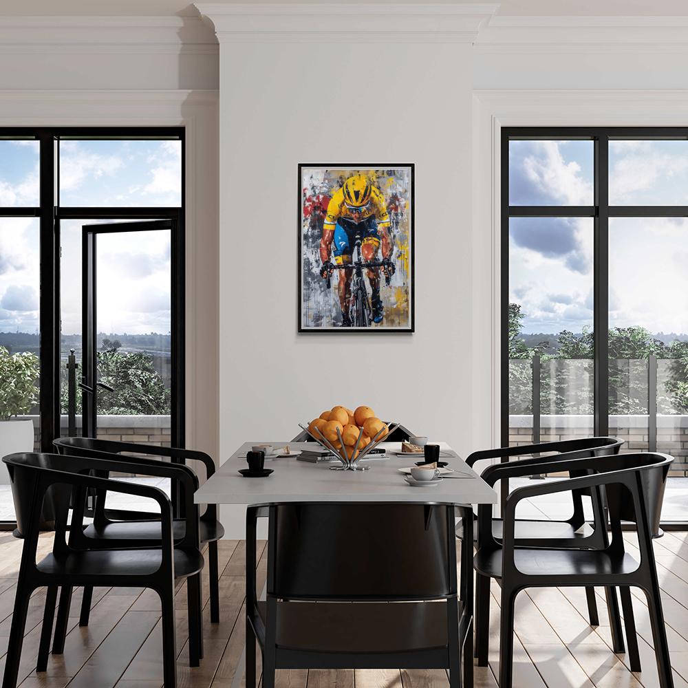 Lance Armstrong Cycling | Muurdecoratie Poster | Inspirerende Sport Wanddecoratie | Motivatie Kunst | Decoratie voor Thuis en Kantoor