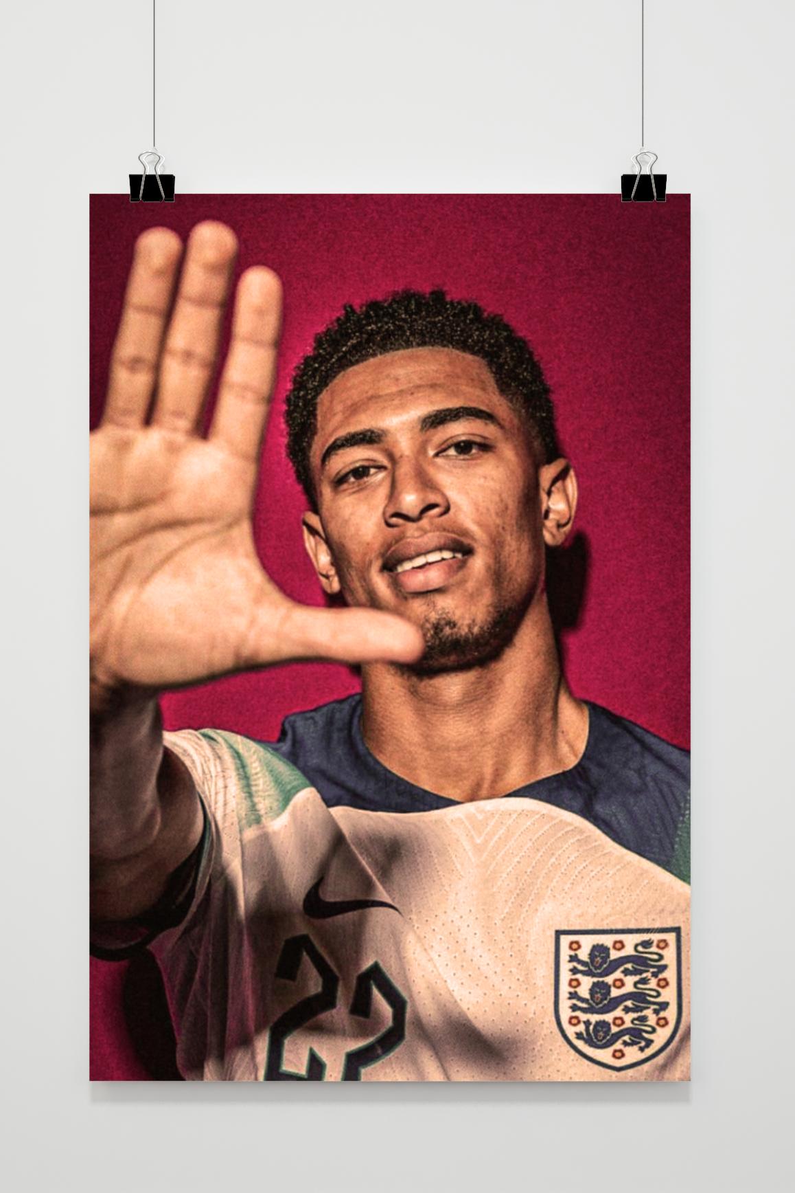 Jude Bellingham Poster | Voetbal Muurdecoratie | Wanddecoratie Voetbal | Cadeautip voor Fans | Posters
