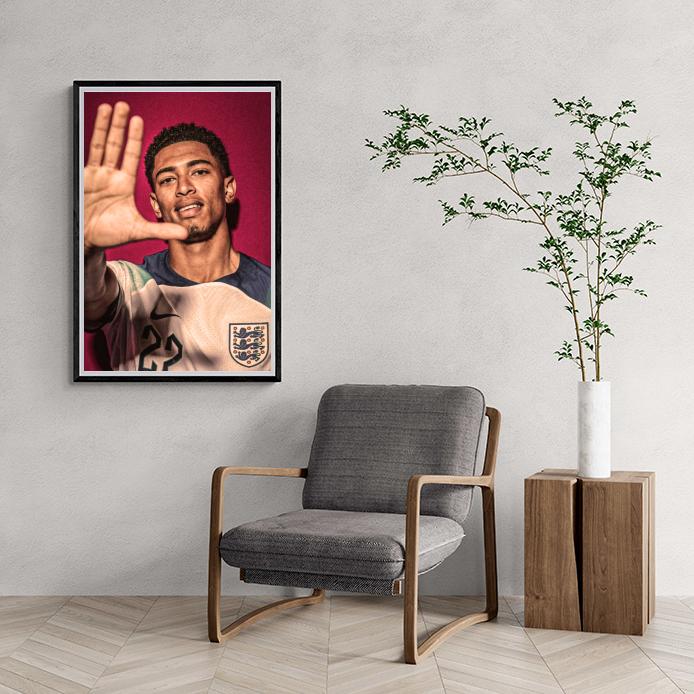 Jude Bellingham Poster | Voetbal Muurdecoratie | Wanddecoratie Voetbal | Cadeautip voor Fans | Posters