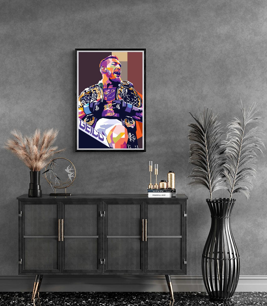 Conor McGregor Muurdecoratie | Inspirerende Wanddecoratie voor Thuis & Gym | Hoogwaardige Poster | UFC Decor