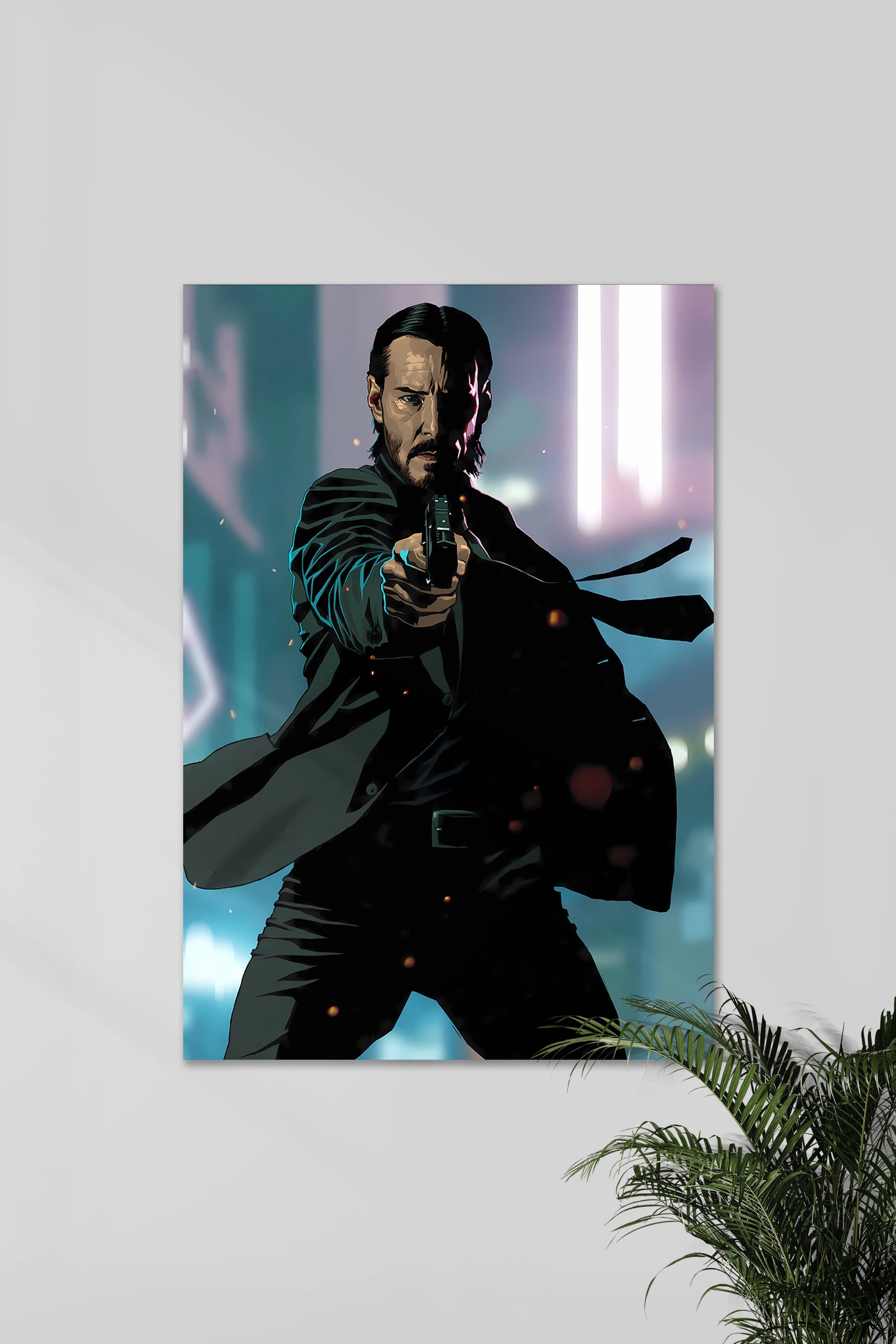 JOHN WICK | BABA YAGA JW | Film Muurdecoratie | Poster | Wanddecoratie voor Huis en Tuin