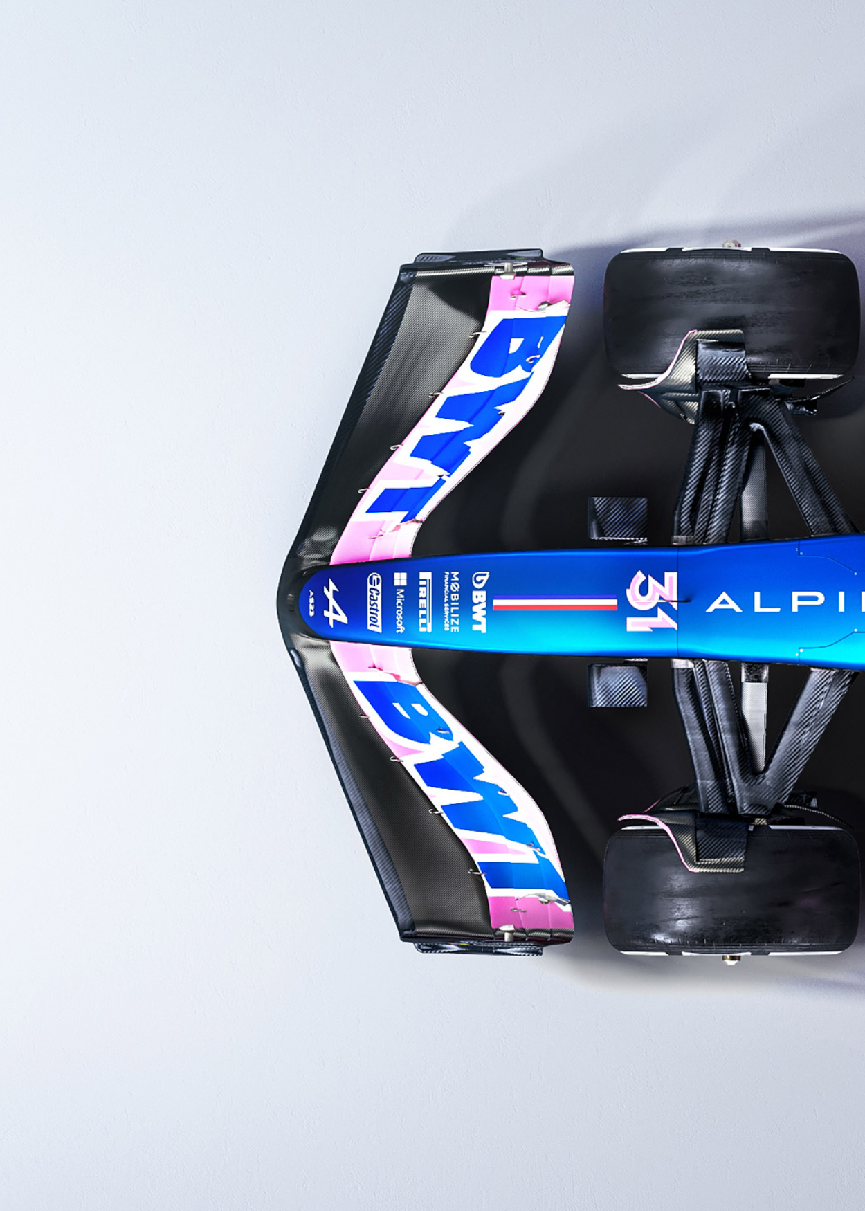 3-delig | Alpine F1 Team Auto | Formule 1 Race Kunst | Driedelige Motorsport Poster | Wanddecoratie