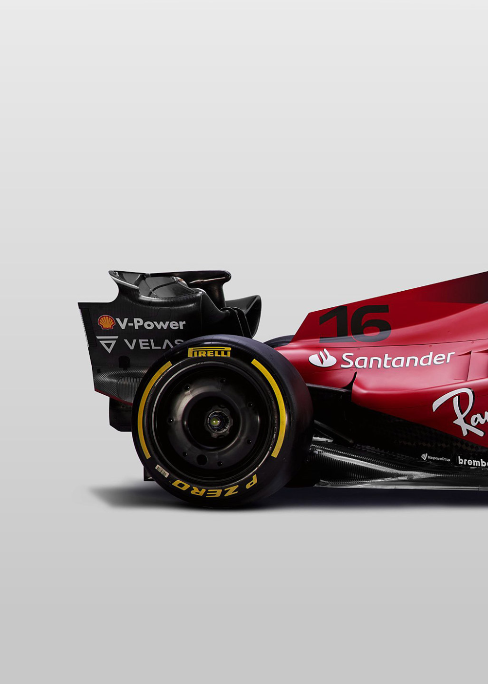 3-delig | Ferrari | F1 | Charles Leclerc seizoen 2025 | Poster met Formule 1-racewagen op drie panelen | Levendige displays met volledige autoprofielen | Kunstwerk in collector's edition