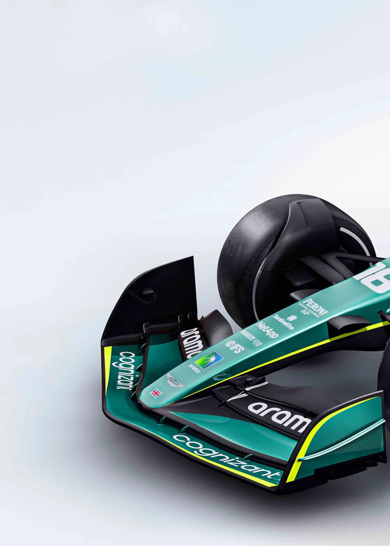 Formule 1-autoposter | Wanddecoratie met drie panelen | Aston Martin F1-racethema | Set van 3 stuks