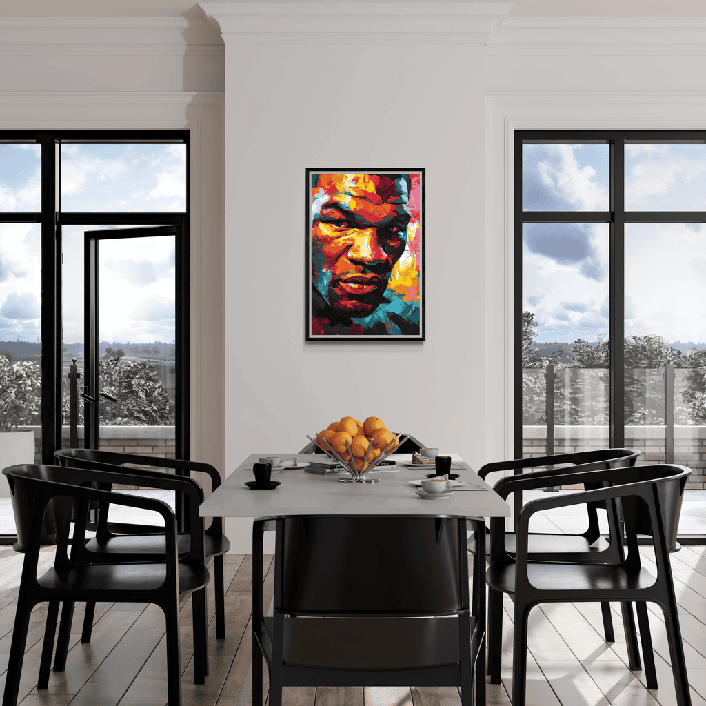 Mike Tyson | Kleurrijke Boks Legende Wanddecoratie | Watercolor Kunst Poster | Muurdecoratie Slaapkamer