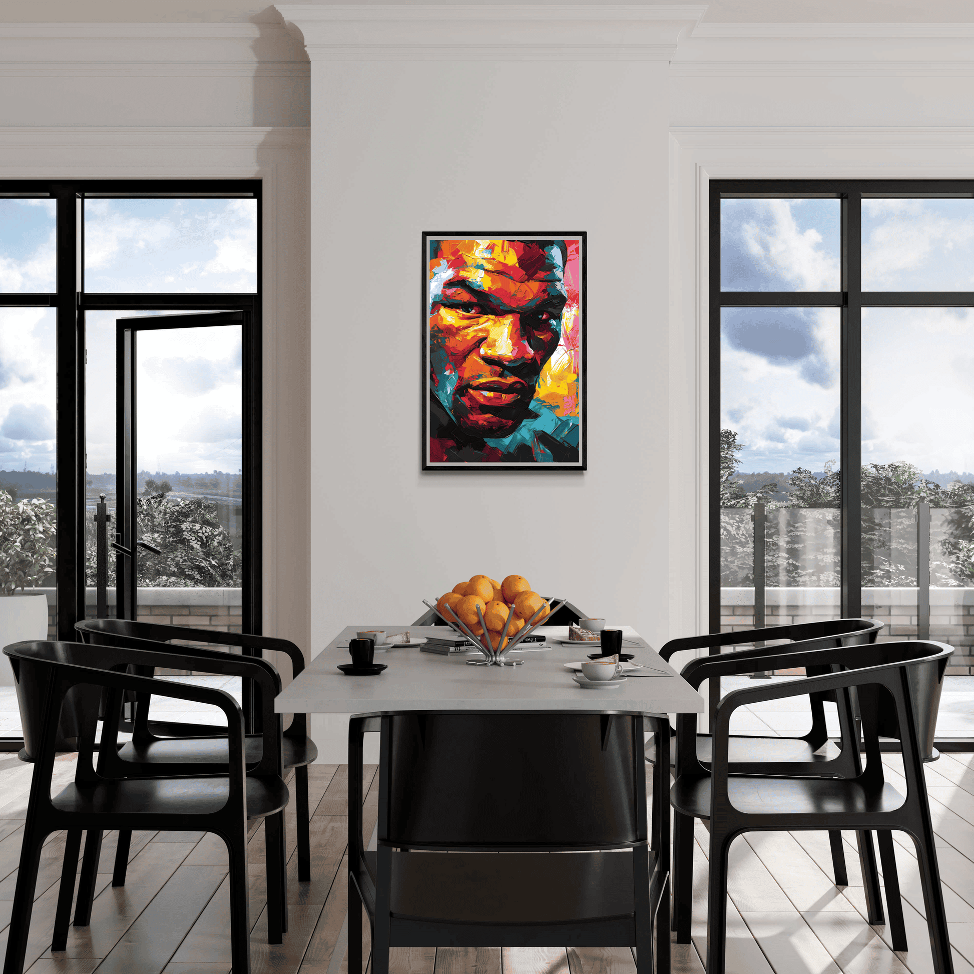 Mike Tyson | Kleurrijke Boks Legende Wanddecoratie | Watercolor Kunst Poster | Muurdecoratie Slaapkamer