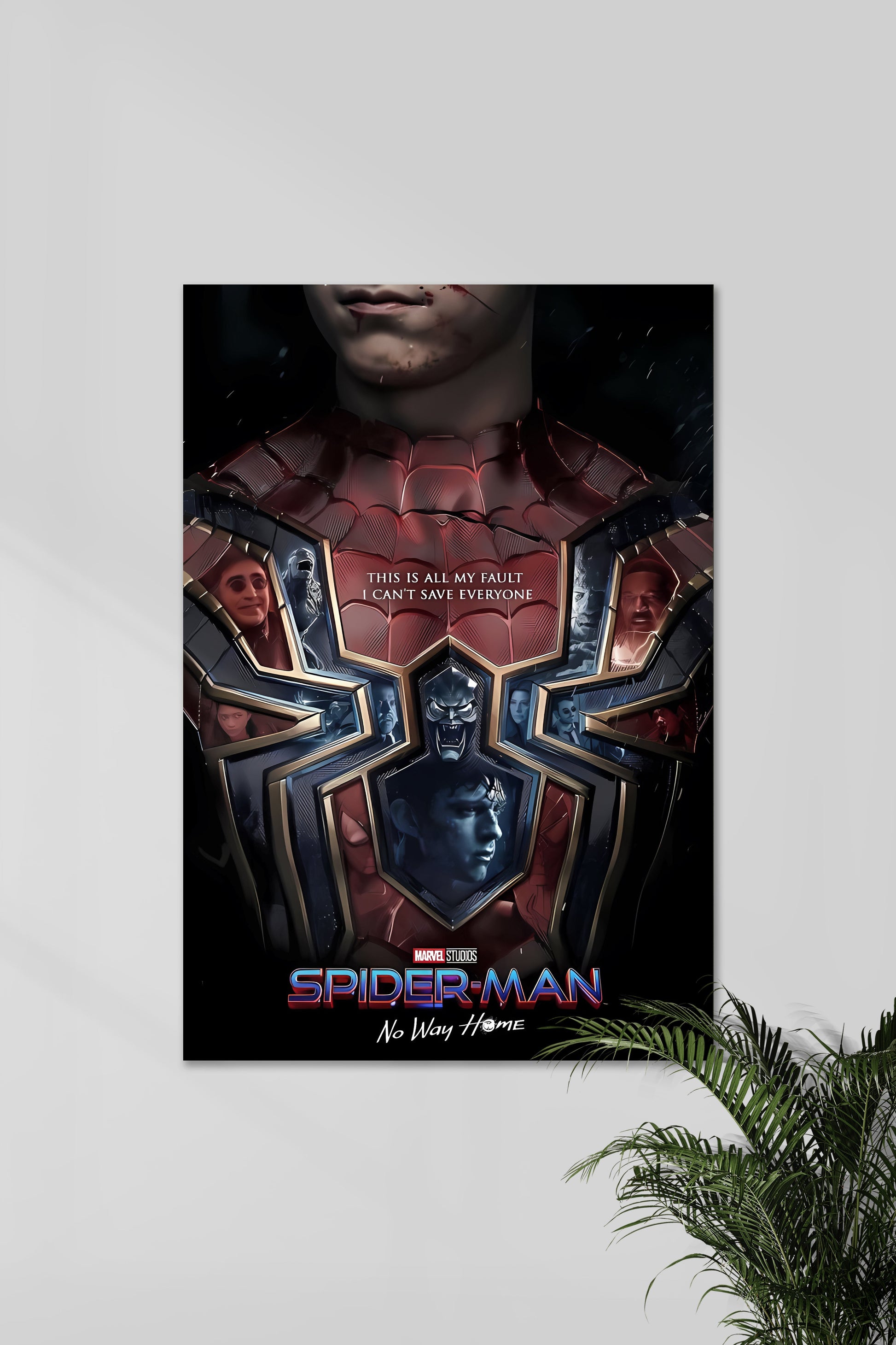 This is all my fault PP | Spider Man NWH film poster | Muurdecoratie | Wanddecoratie | MCU kunst