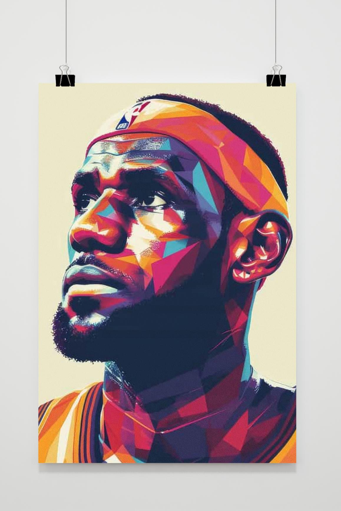 LeBron James | NBA Ster Muurdecoratie | Basketball Legend Kunst Poster | Sport Wanddecoratie