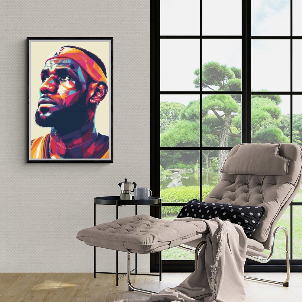 LeBron James | NBA Ster Muurdecoratie | Basketball Legend Kunst Poster | Sport Wanddecoratie