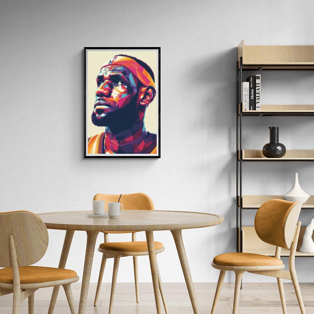 LeBron James | NBA Ster Muurdecoratie | Basketball Legend Kunst Poster | Sport Wanddecoratie