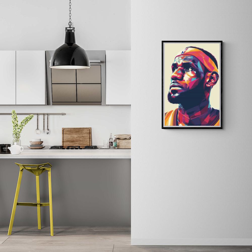LeBron James | NBA Ster Muurdecoratie | Basketball Legend Kunst Poster | Sport Wanddecoratie