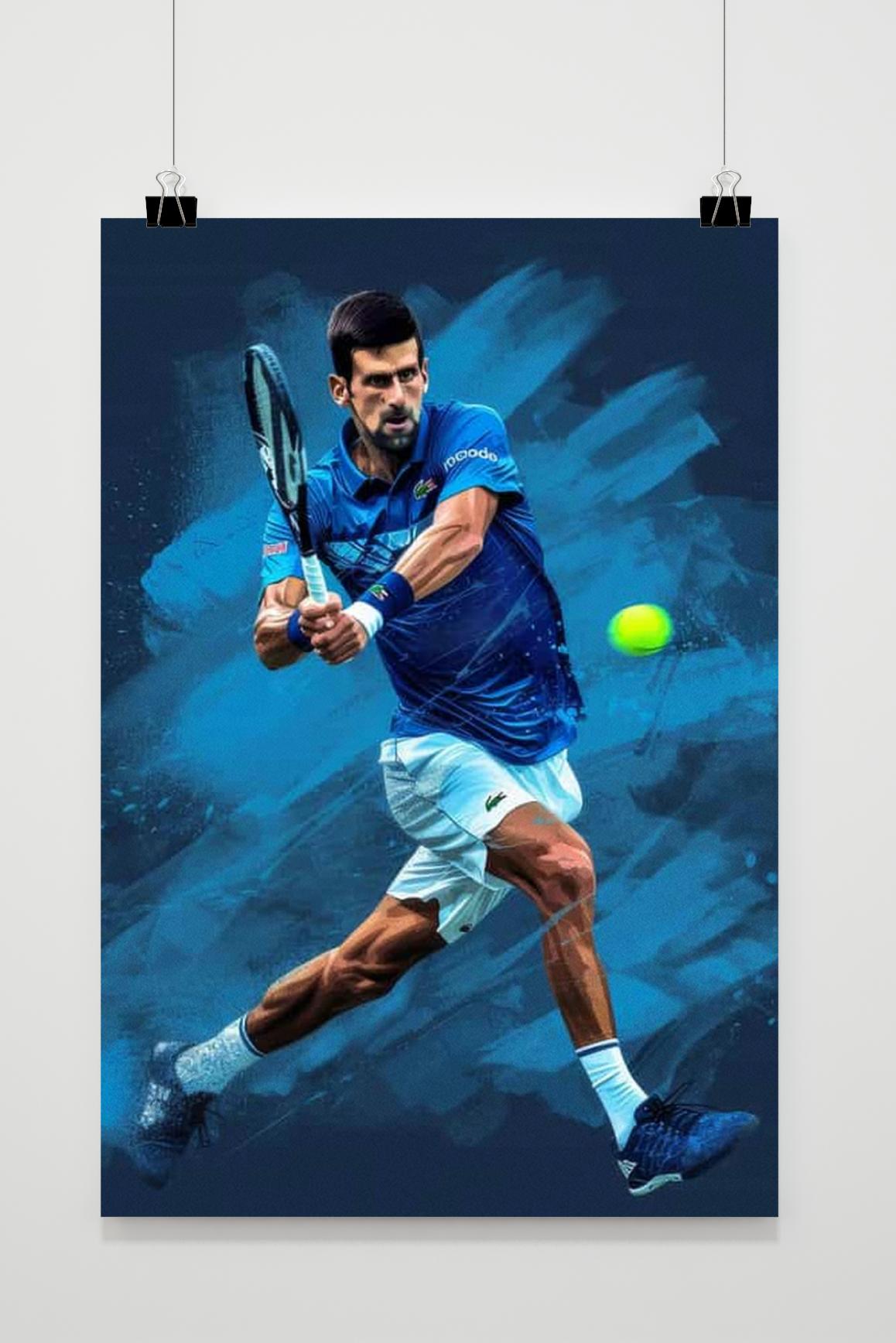 Novak Djokovic Tennis Champion Posters | Inspirerende Sportster Muurdecoratie | Wanddecoratie voor Thuis & Kantoor