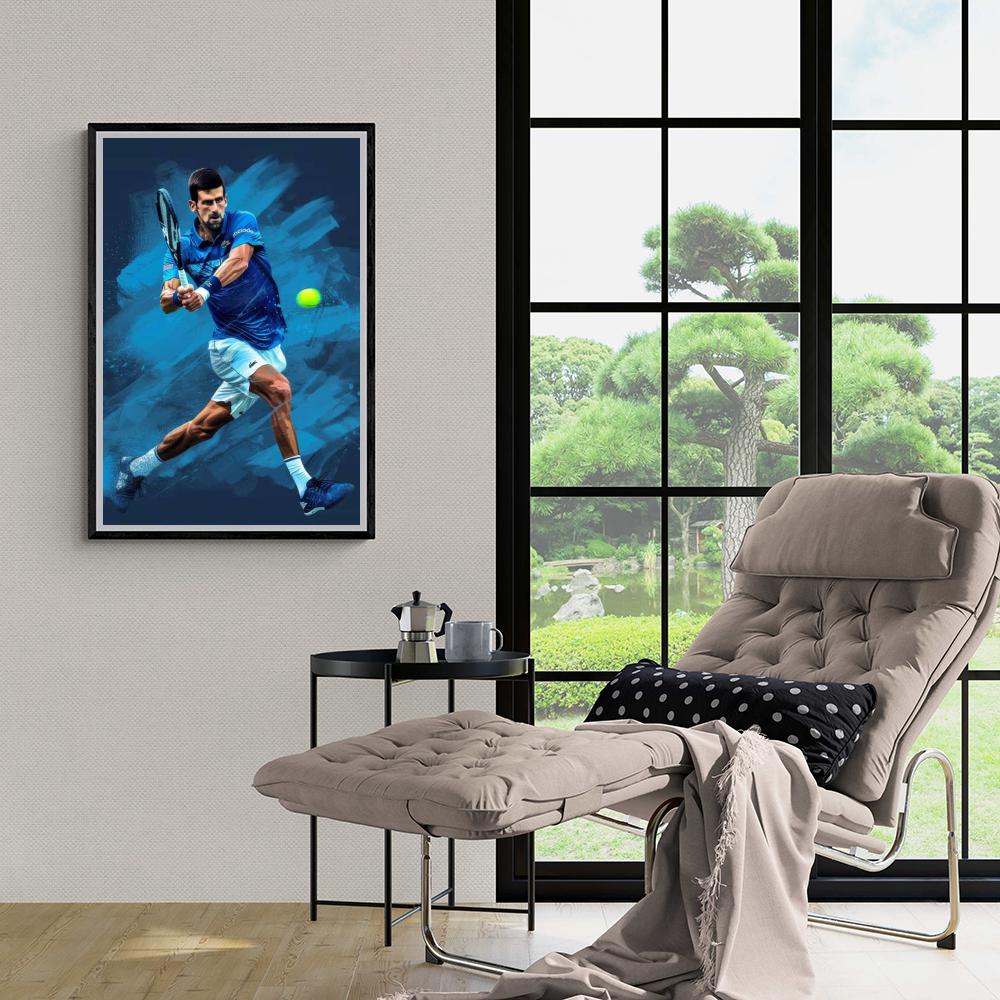 Novak Djokovic Tennis Champion Posters | Inspirerende Sportster Muurdecoratie | Wanddecoratie voor Thuis & Kantoor